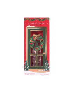 Luxury Bathing Wild Fig & Cranberry Świąteczne bąbelki zestaw do pielęgnacji ciała