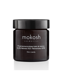Mokosh Przeciwzmarszczkowy Krem Do Twarzy 0,5% Retinolu H10 I Retinoinianu Hpr (Kompleks) Róża Z Jagodą 60ml