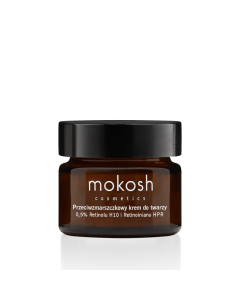 Mokosh Przeciwzmarszczkowy Krem Do Twarzy 0,5% Retinolu H10 I Retinoinianu Hpr (Kompleks) Róża Z Jagodą 15ml