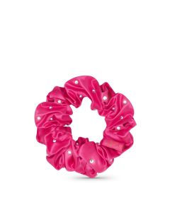 Crystallove Silk Scrunchie Hot Pink