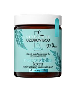 Uzdrovisco Krem Rozświetlający I Nawadniający "Rosa w słoiku" 170 ml