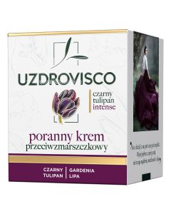 Uzdrovisco Czarny Tulipan Intense Poranny Krem Przeciwzmarszczkowy 50 ml