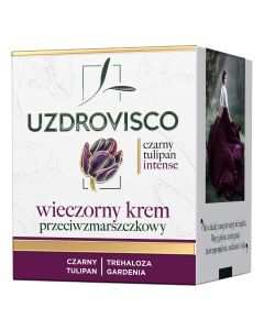 Uzdrovisco Czarny Tulipan Intense Wieczorny Krem Przeciwzmarszczkowy 50 ml
