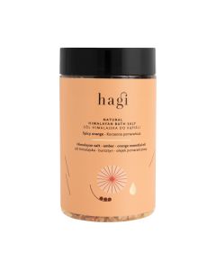 Hagi Naturalna sól himalajska do kąpieli korzenna pomarańcza 480g 