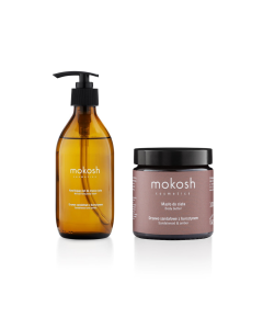 Zestaw Mokosh Drzewo Sandałowe Z Bursztynem Żel Pod Prysznic 300ml I Masło Do Ciała 120ml