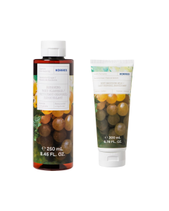 Zestaw Korres Santorini Grape Żel Pod Prysznic 250ml i Mleczko Do Ciała 200ml