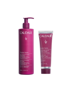 Zestaw Caudalíe Thé Des Vignes Mleczko Do Ciała 400 ml I Krem Do Dłoni 75ml