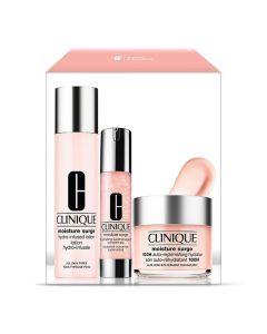 Clinique Moisture Surge 100H Hydro-Infused Dewy For Days Routine Hydrating Set Zestaw Do Pielęgnacji Twarzy 125 ml + 48 ml + 200 ml
